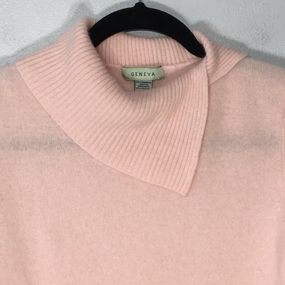 Geneva Blush Pastel Pink Cashmere Sweater *Valentine's Day* Super Soft Cashmere - Picture 2 of 11